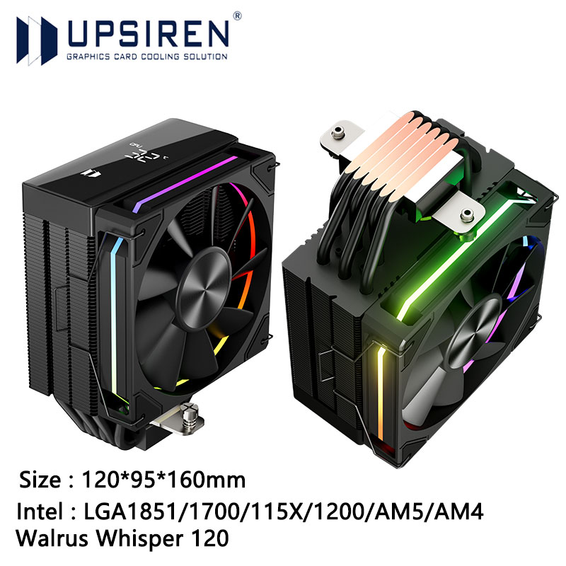 Cpu Heatsink - UPSIREN Walrus Whisper 120 디지털 디스플레이