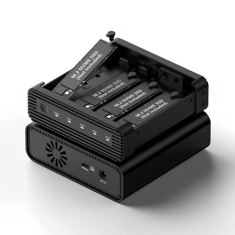 Case Fan - 알루미늄 M2 4베이 USB4 외장 NVME