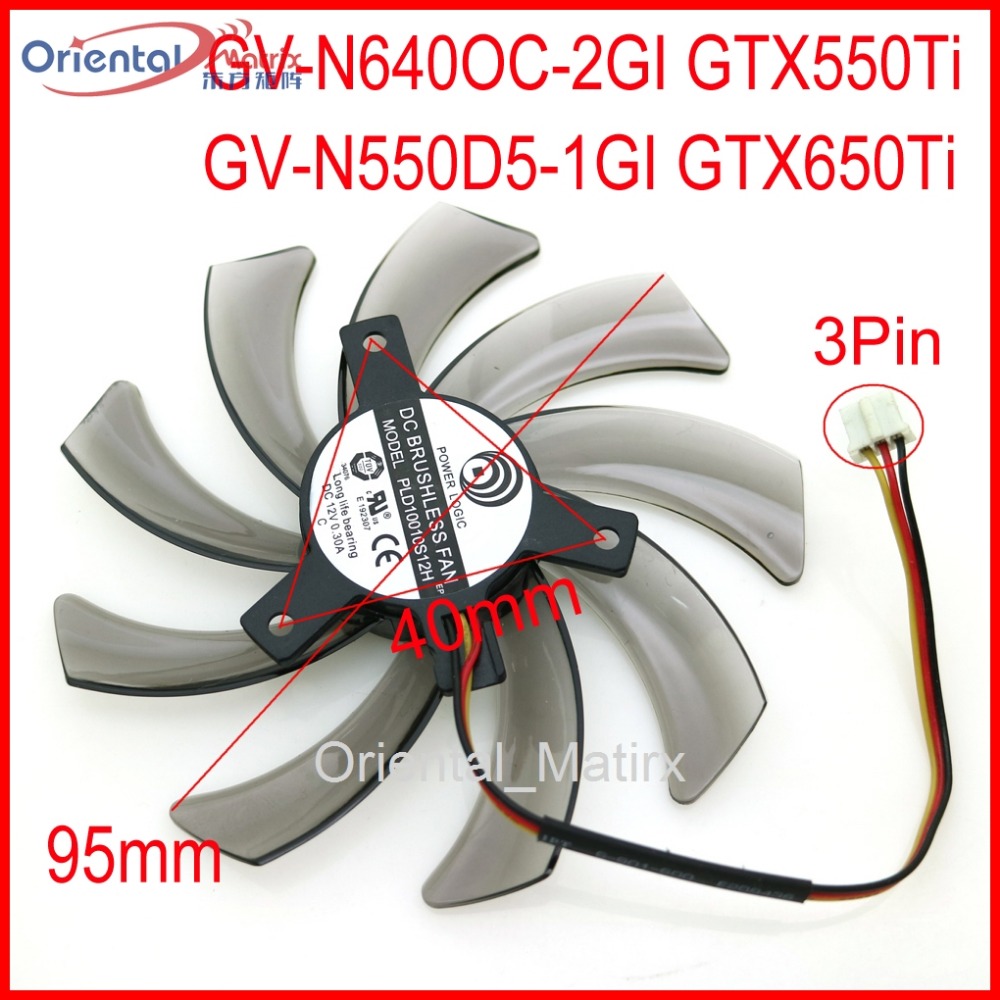 Cpu Fan - PLD10010S12H 12V 0.30A 95mm Gigabyte GV-N640OC-2GI