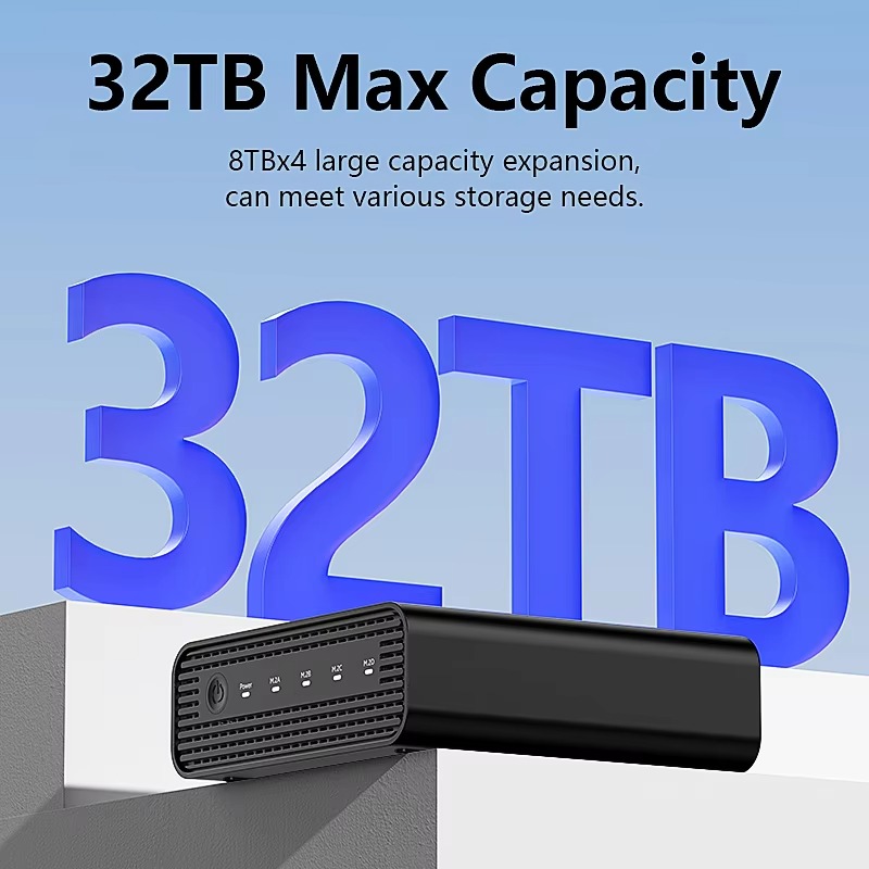 알루미늄 M2 4베이 USB4 외장 NVME SSD 케 - Case Fan 리뷰 및 가격