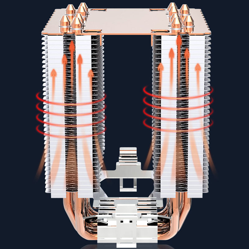 6 히트 파이프 CPU 쿨러 4Pin PWM PC In - Cpu Heatsink 리뷰 및 가격