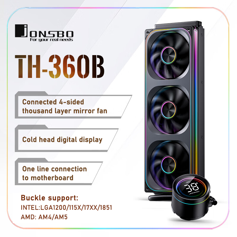 Jonsbo TH-360 AIO CPU 액체 냉각 통합 - Aio Liquid Cooler 리뷰 및 가격