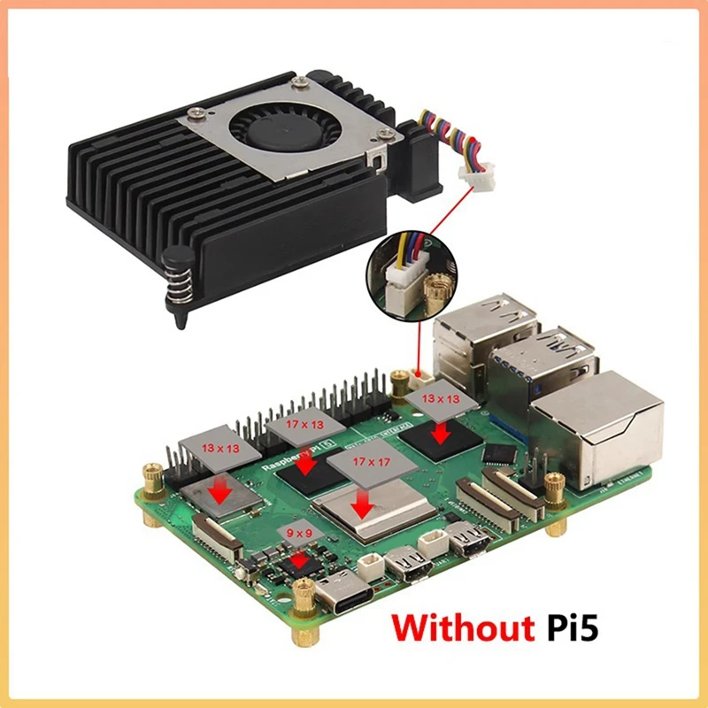 RPI 5 Pi5용 알루미늄 히트싱크, PWM 속도 조 - Heatsink 리뷰 및 가격