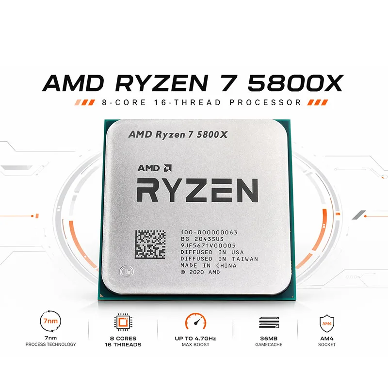 AMD Ryzen 7 5800X 언락 오버클럭 데스크탑 - Cpu Fan 리뷰 및 가격