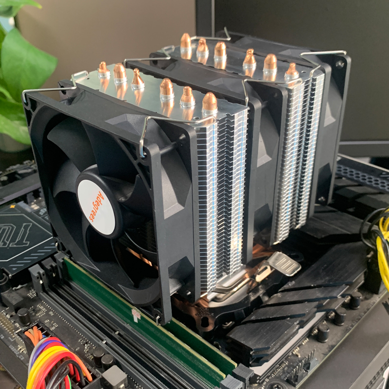 6개의 히트 파이프를 장착한 CPU 공랭 쿨러, 4핀  - Cpu Heatsink 리뷰 및 가격
